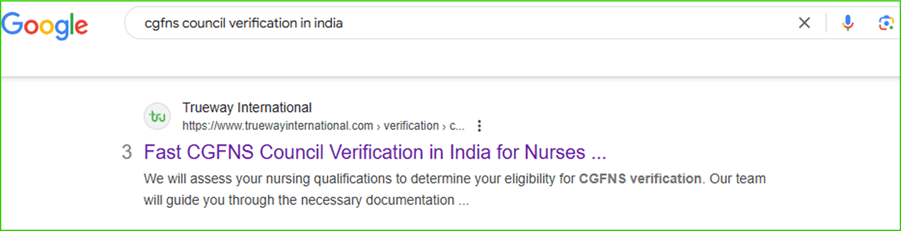 cgfns council verification in india